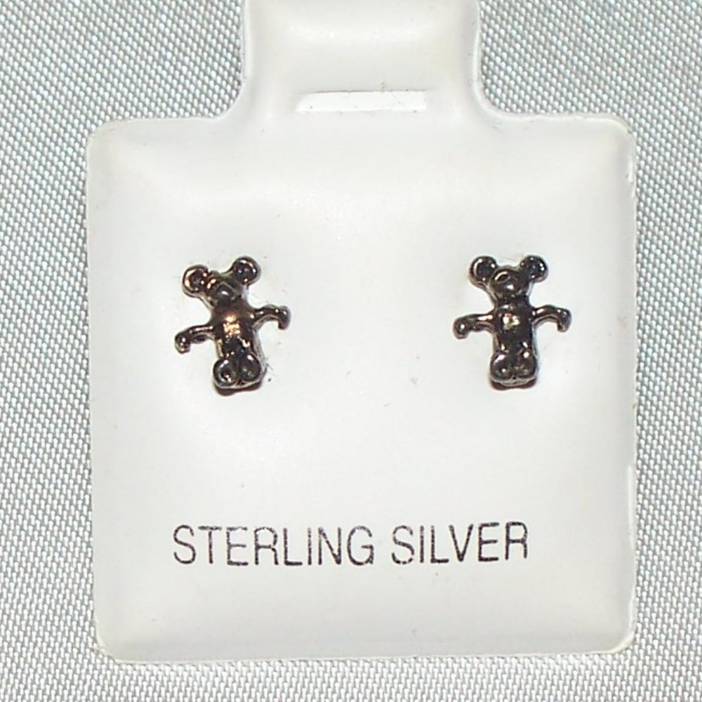 Vintage Baby Teddy Bear earrings